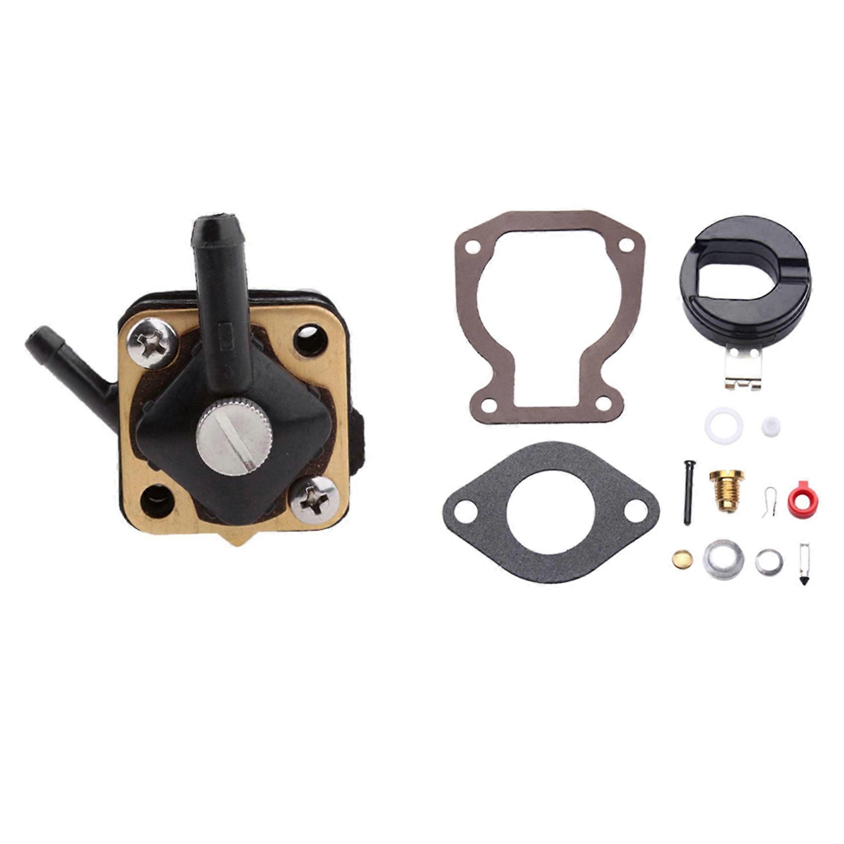 1 Pcs Fuel Pump for Evinrude 6-15Hp Motor & 1 Set Carburetor Repair Kit with FLOAT 4-15 PS
