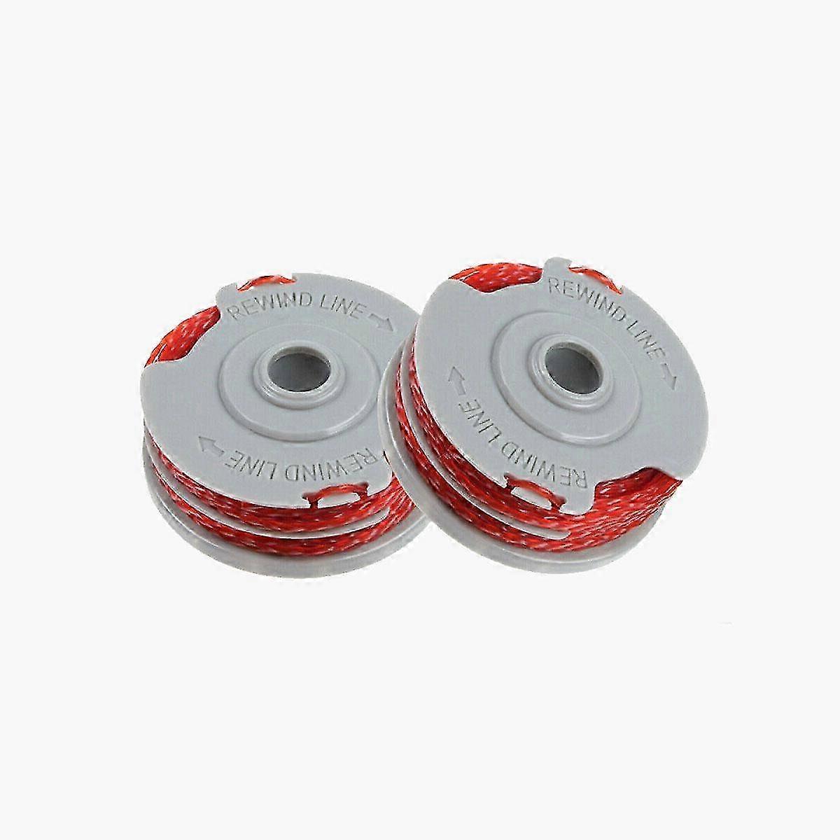 two x Double Autofeed Spool Line Cap Cover For Flymo Strimmer Trimmers