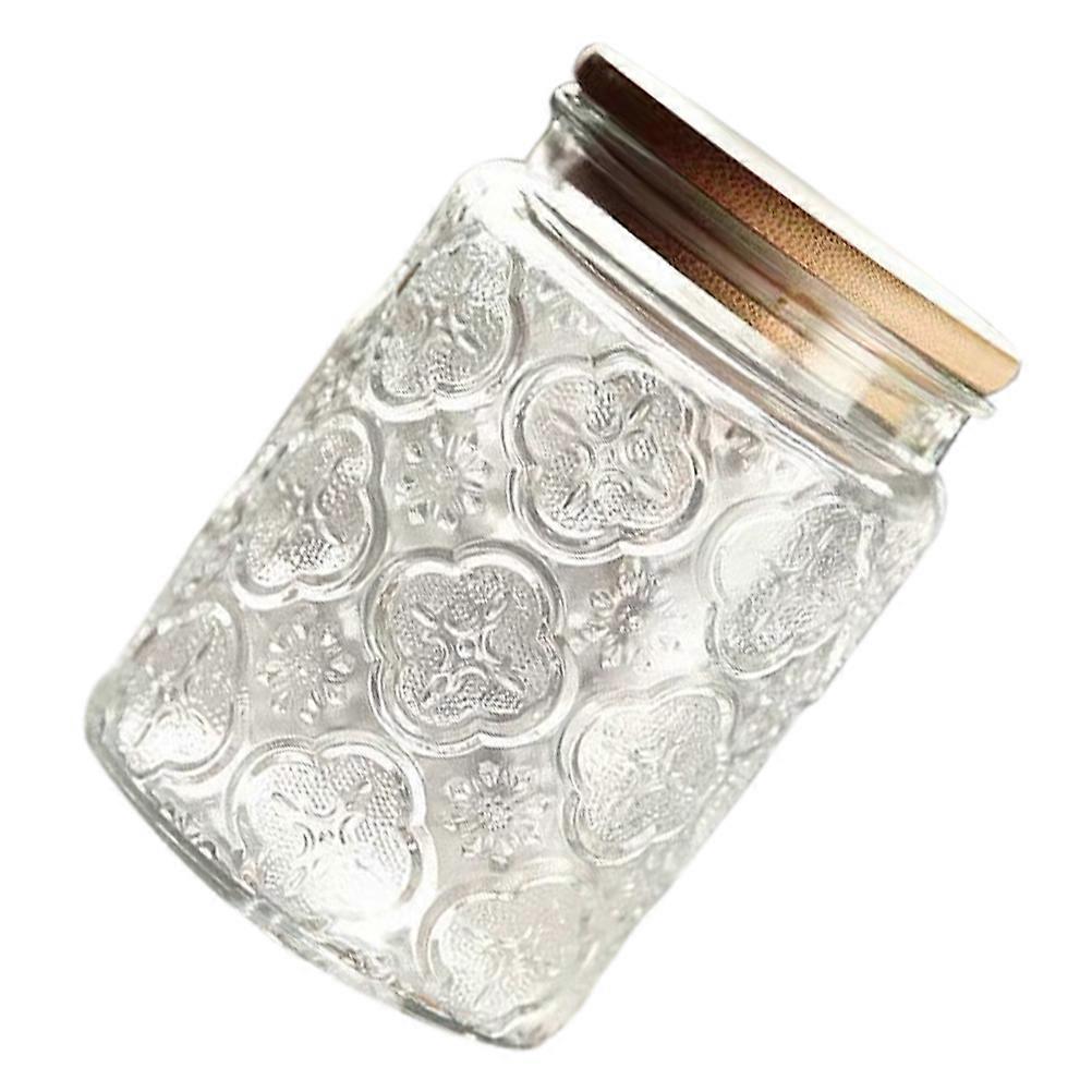 Nut Storage Jar Designed For Restaurant Use Featuring Transparent Glass Material And Retro Design 1Pcs
