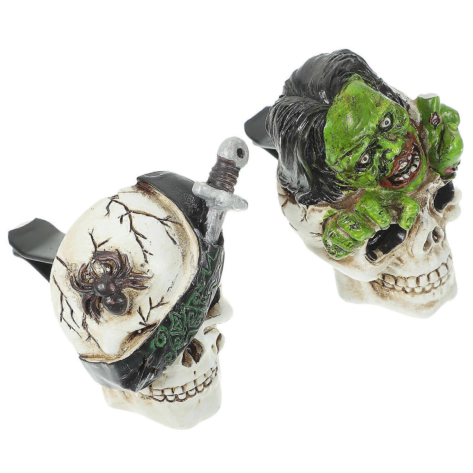 Skull Car Vent Aroma Diffuser for Car Interior 2Pcs Air Vent Clip Decoration