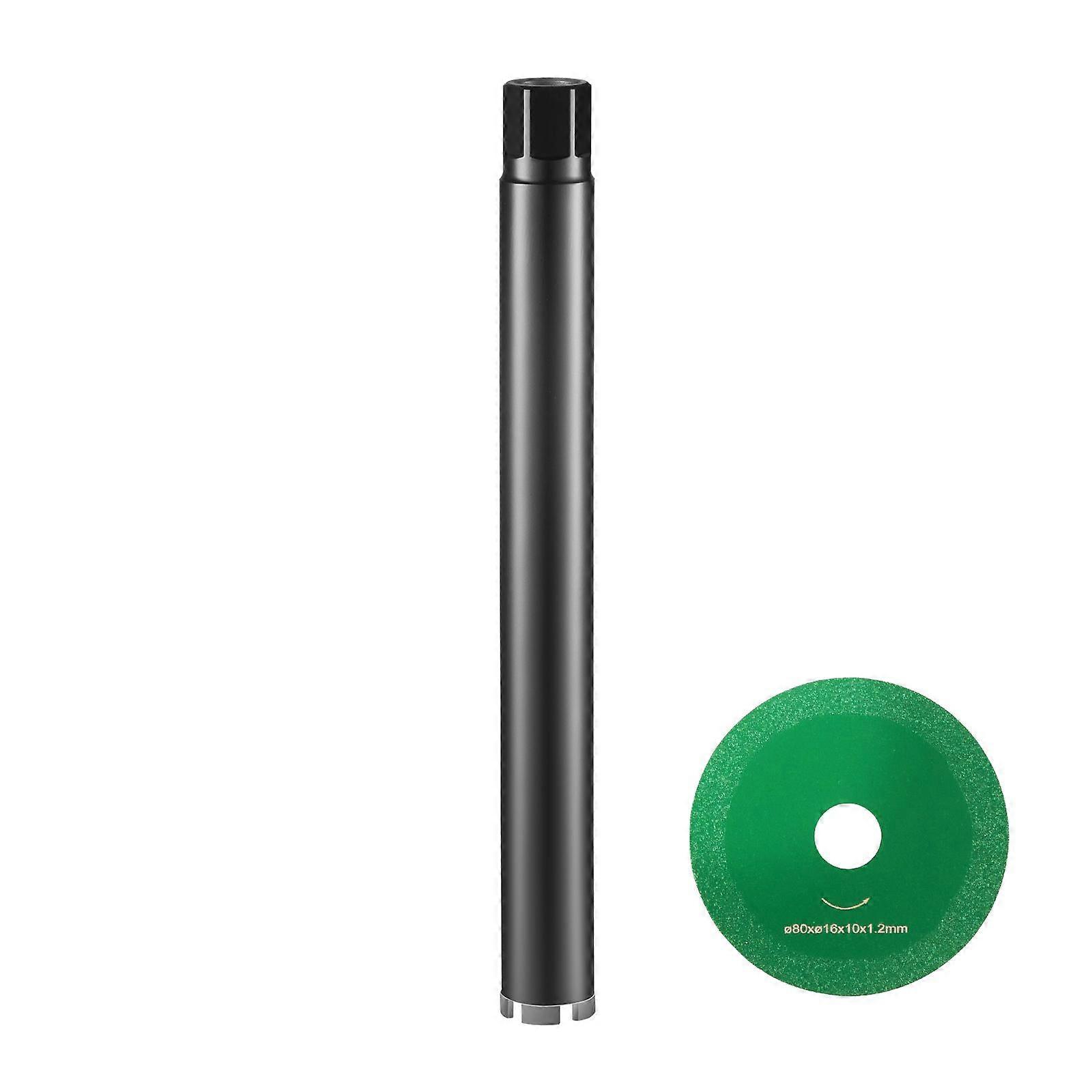 Core Drill Bit, 2" Wet Diamond Core Drill Bits, 14" Drilling Depth Concrete Core Drill Bit with Saw Blade, 1-1/4"-7 Inner Thread