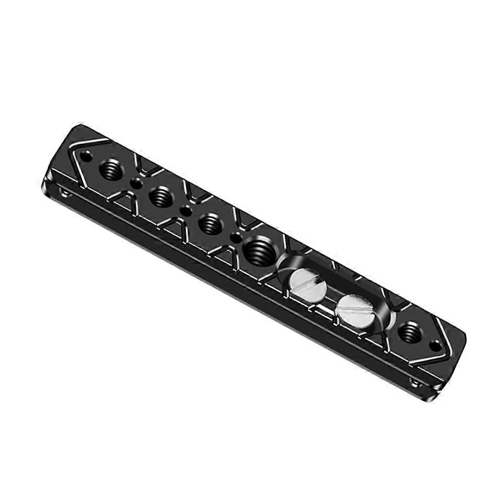 Cheese Plate with 120mm 1/4 3/8 Threaded Holes Camera Cage Side Plate Cheese Holder for SLR Camera Cage Rig Microphone Light Extension Bracket