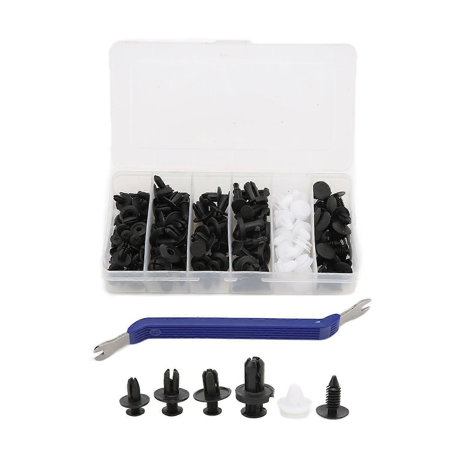 rivets fasteners 100pcs push pin clips assortment with screwdriver