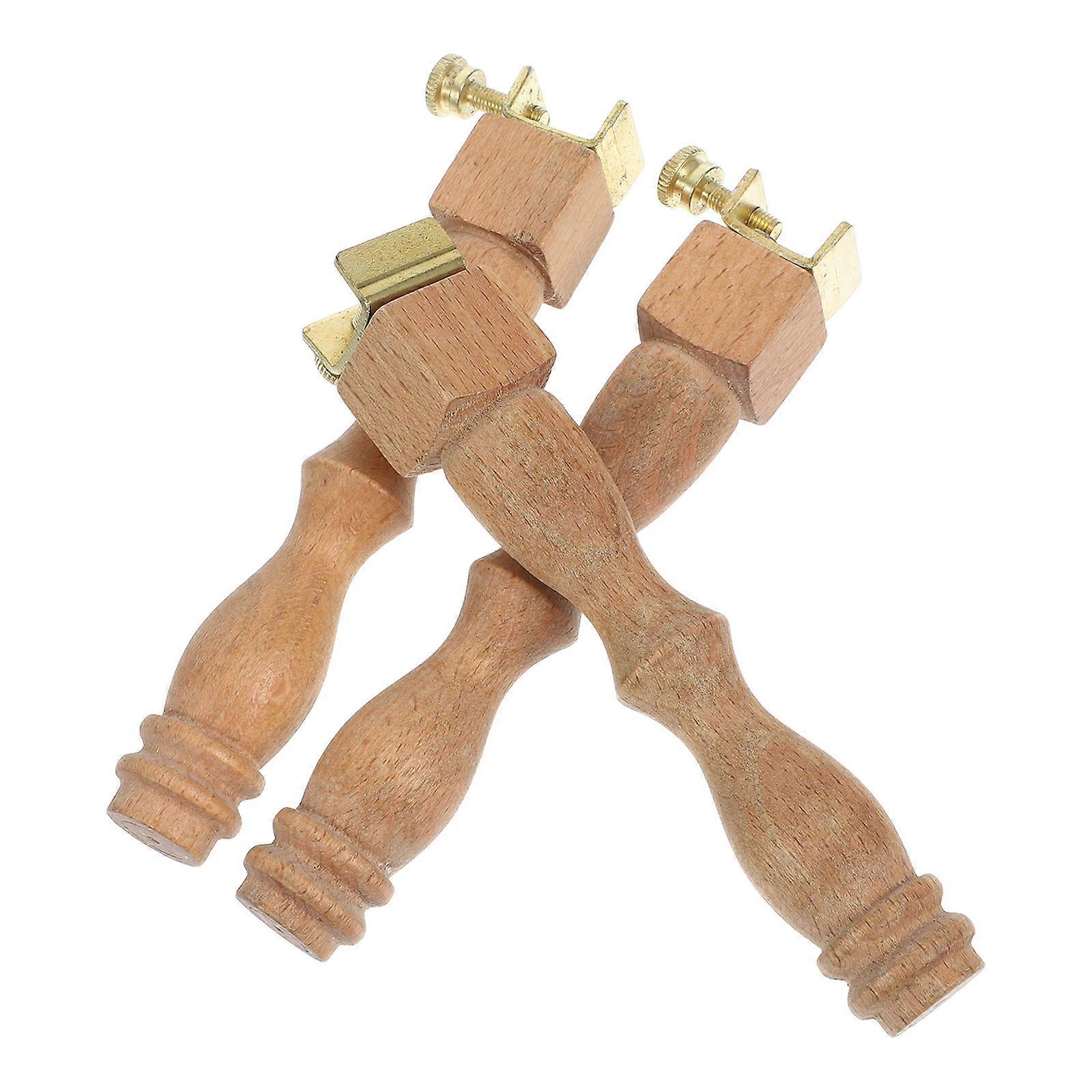 Embroidery Frames Stand Crafted for Home Use Offering Efficiency Improvement and Featuring Khaki Wooden Design 3 Sets