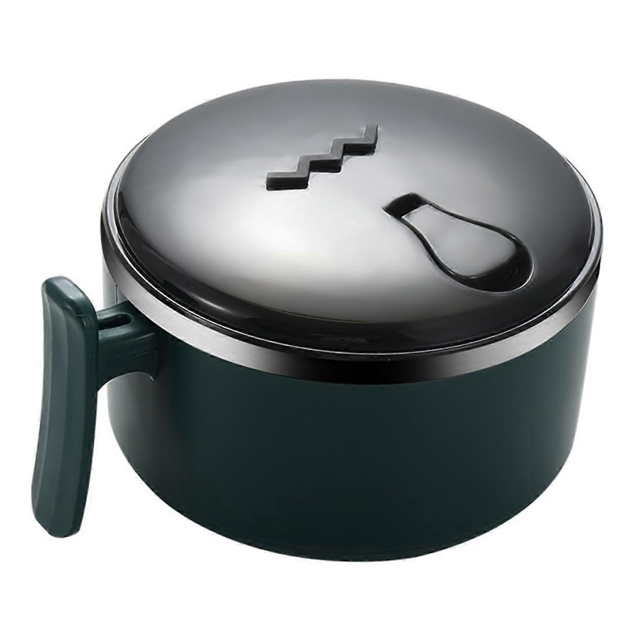 Instant Ramen Noodle Bowl with Handle Microwave Safe Soup and Salad Bowl for Students