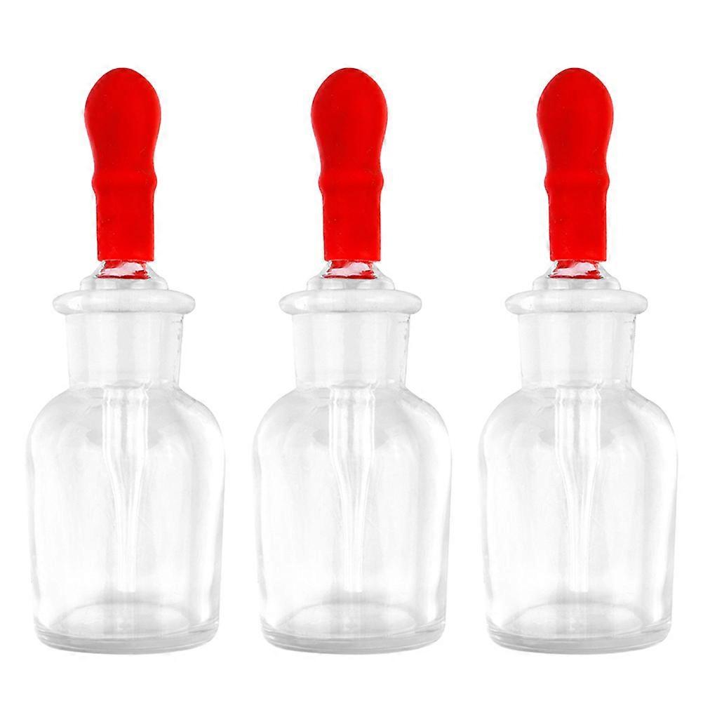 Transparent Glass Dropper Bottles for Home with Multi-functional Design 3PCS