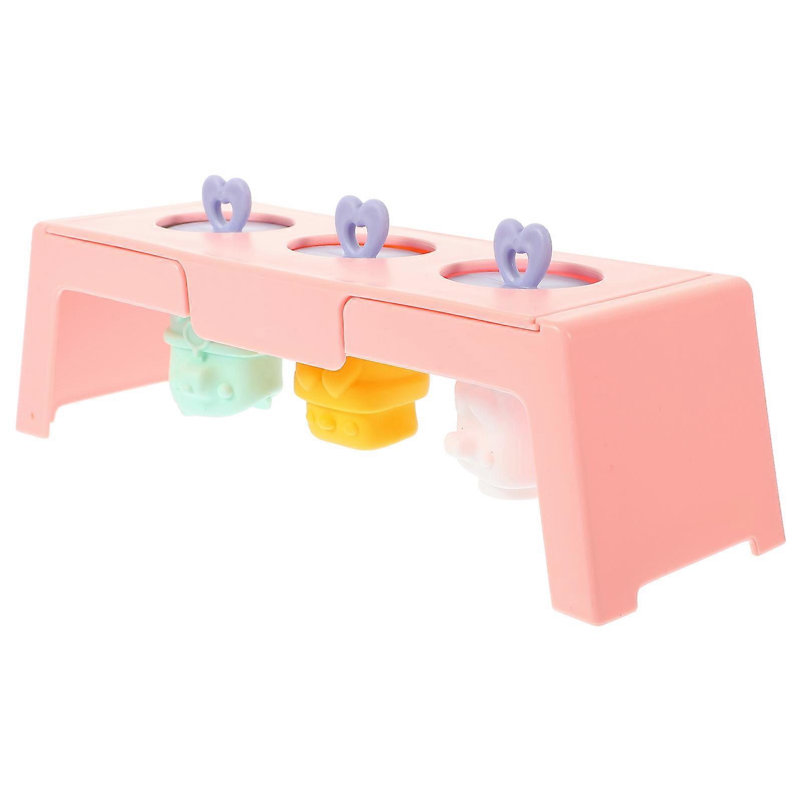 Silicone Ice Cream Mold Cartoon Shape Household Use 22.8X7.9CM Easy To Clean 1Pcs