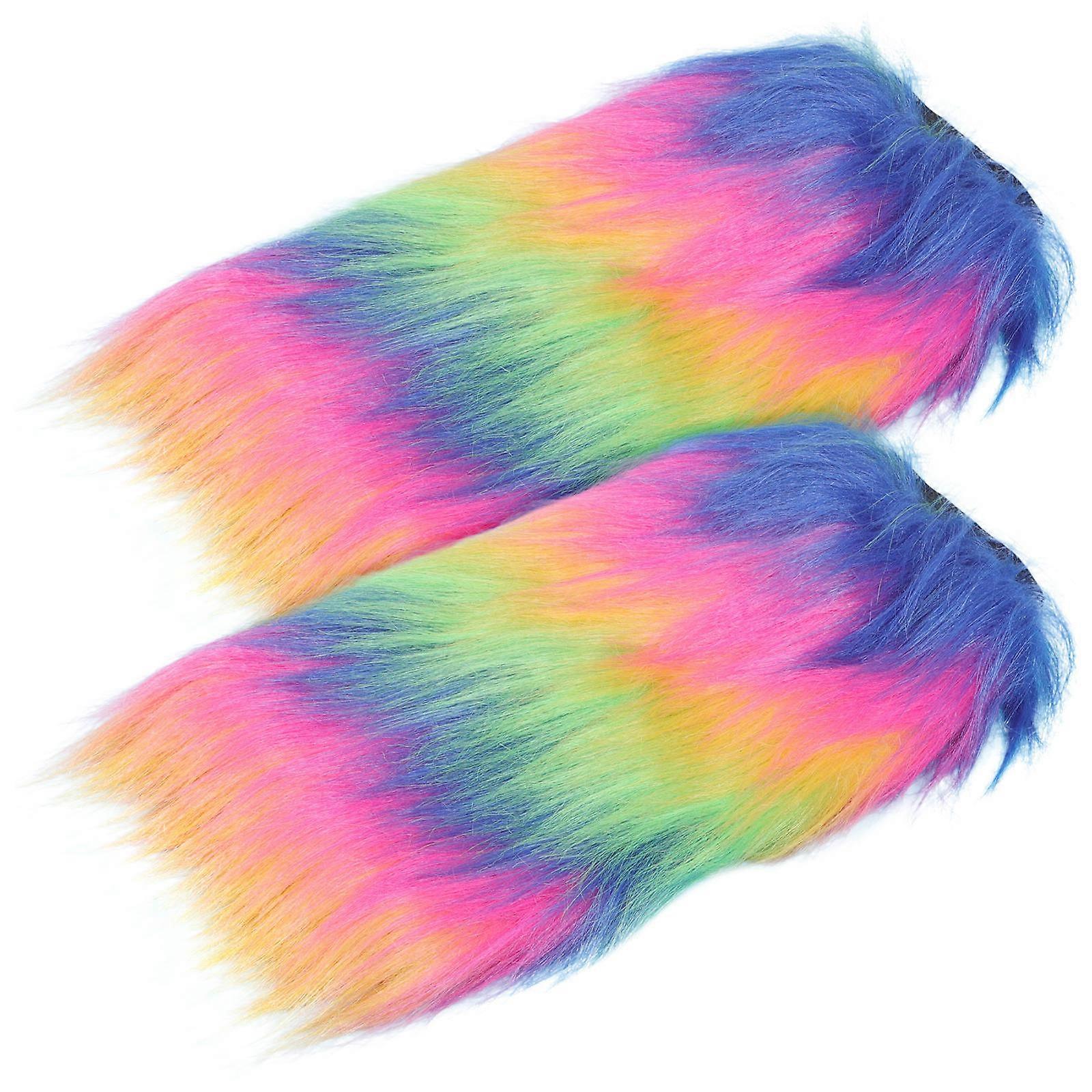 Furry Leg Sleeves for Cosplay – Comfortable Fit, Ideal for Carnival, Stage Performance & Costume Parties – Unique Long Boots Cuff Cover Design