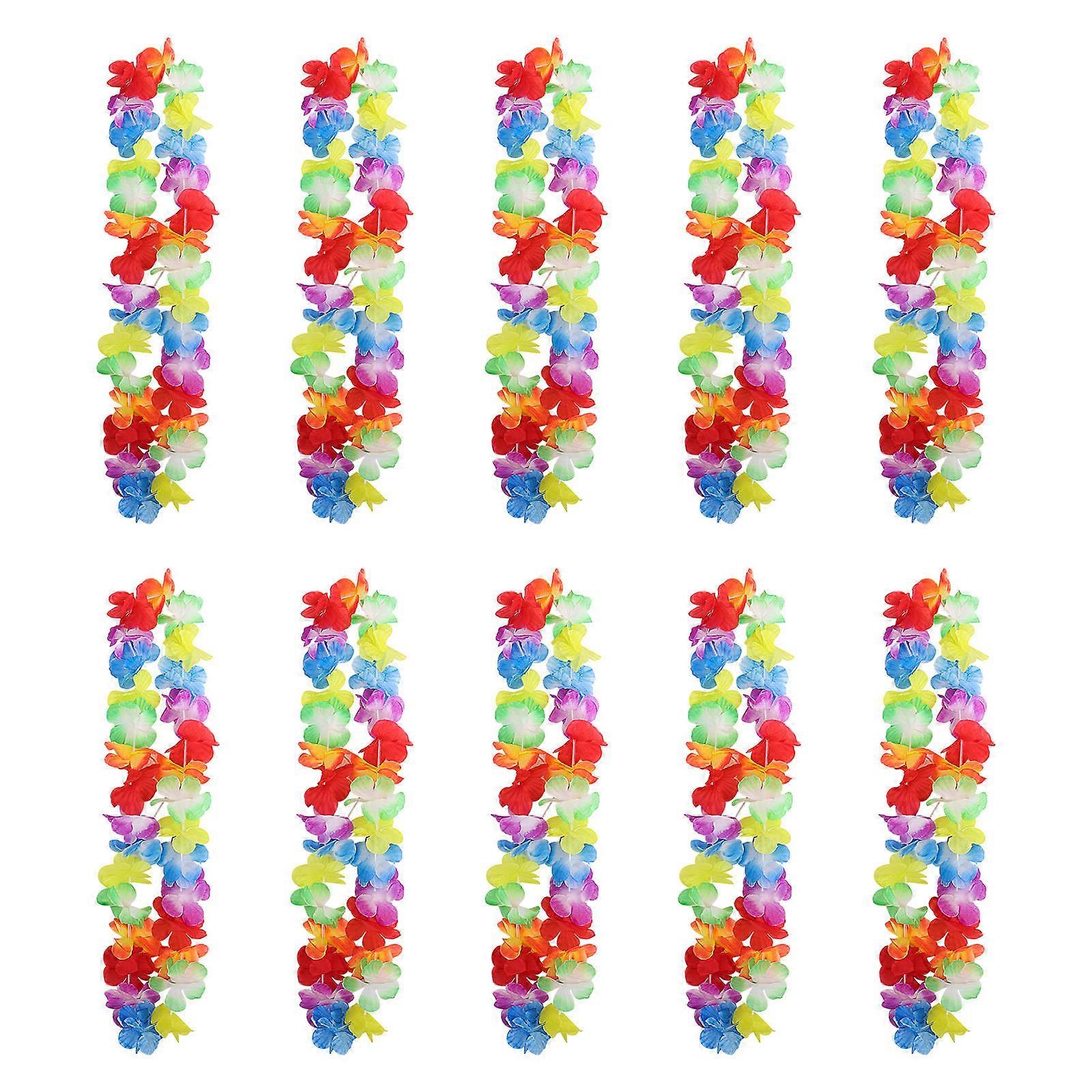 Colorful Artificial Garland Wreaths Party Decorations Cheerleader Props for Weddings Festivals Photography Beach Events