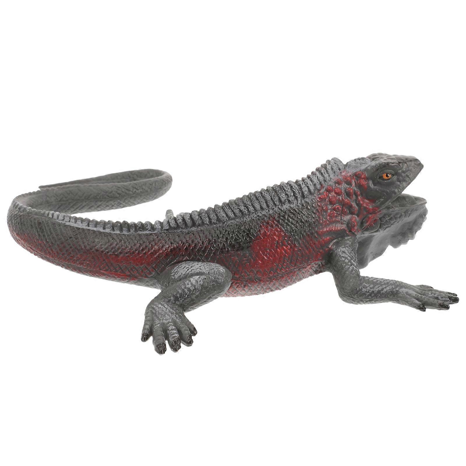 Lifelike Plastic Lizard Model Realistic Reptile Simulation Educational Decor for Nursery Parties Vivid Gesture Design