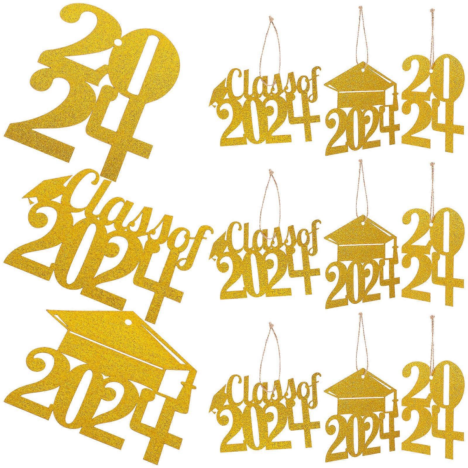 Graduation Party Centerpieces For Tables Flower Bottle Decoration Item Suitable For People Hosting Parties 13.50X13.20X0.10CM Golden 1 Set