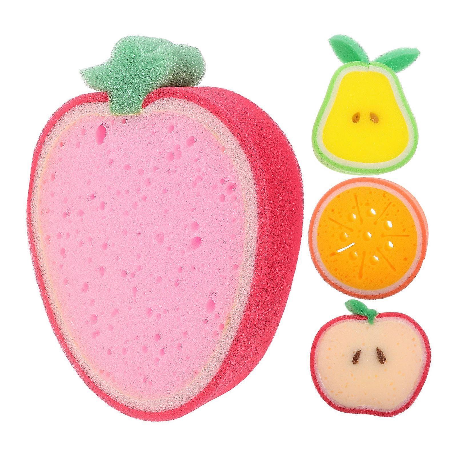 4pcs Reusable Kitchen Sponge for Dish and Cleaning Scrubber