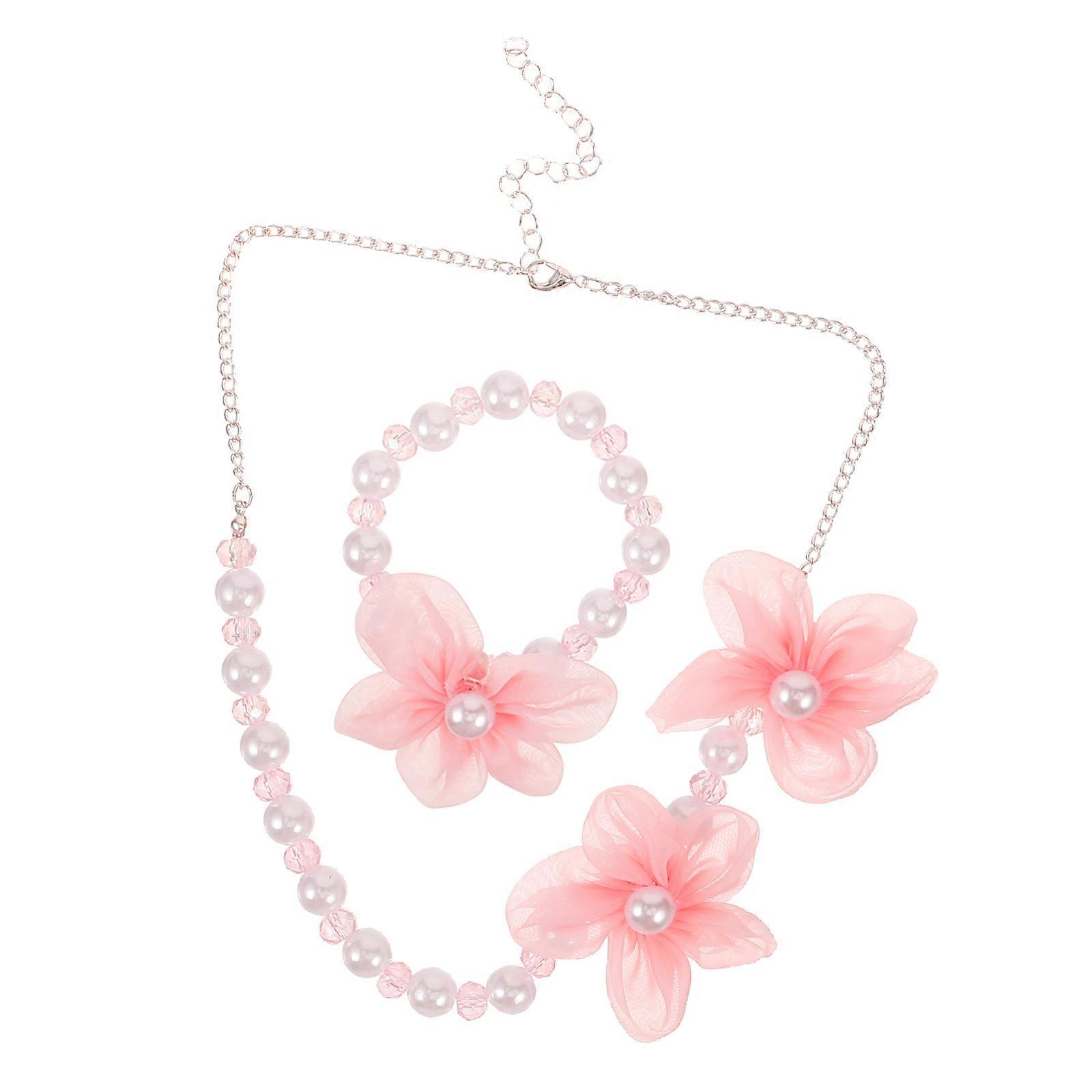 Here's a polished product description for your **Cute Pearl Beaded Necklace & Bracelet Set**:

   

🌸 **Cute Pearl Beaded Necklace & Bracelet Set –