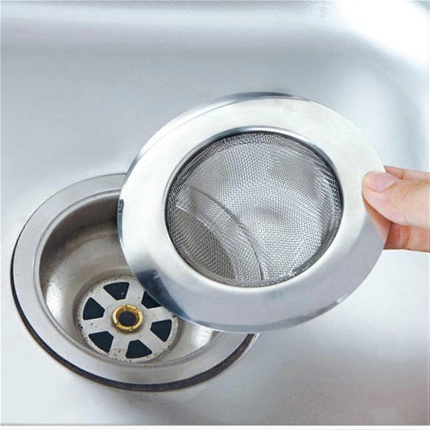 Sink Strainer Silver Stainless Steel Slop Basket For Kitchen Drain And Plug Holes Mesh Filter Trap Sink Mesh Strainer