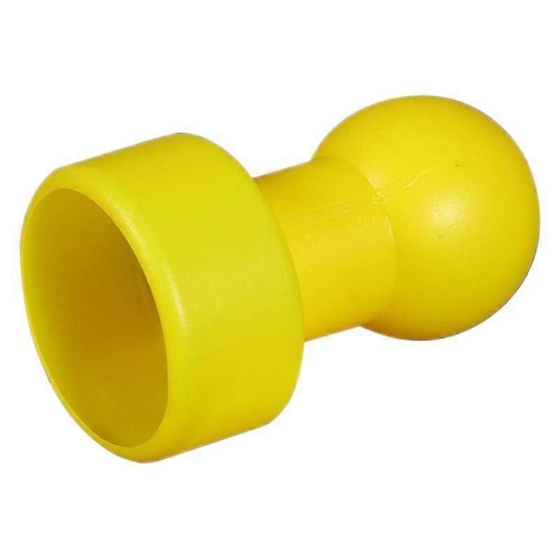 12pcs Trampoline Caps Enclosure Net Pole Caps and Replacement Poles for Safety Accessories for Home Playground and Outdoor Use Yellow