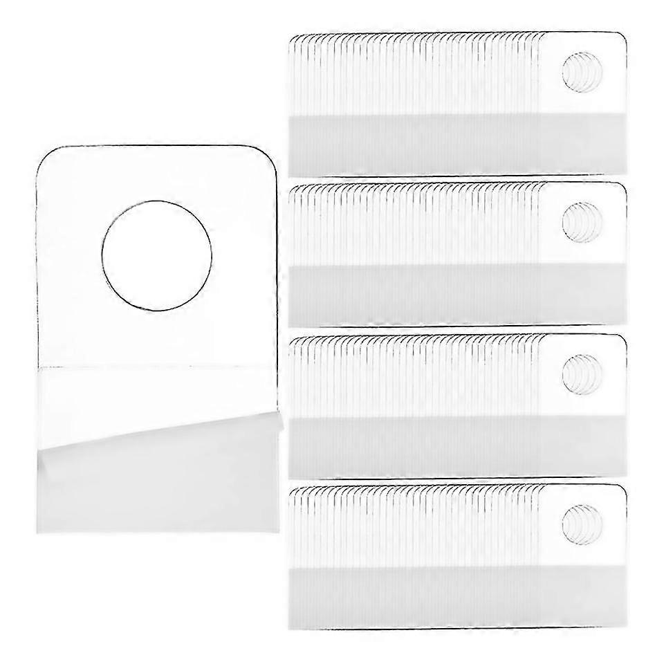 For 1000pcs Self Adhesive Hanging Tabs 1x112 Inch Round Hole Tag Hooks