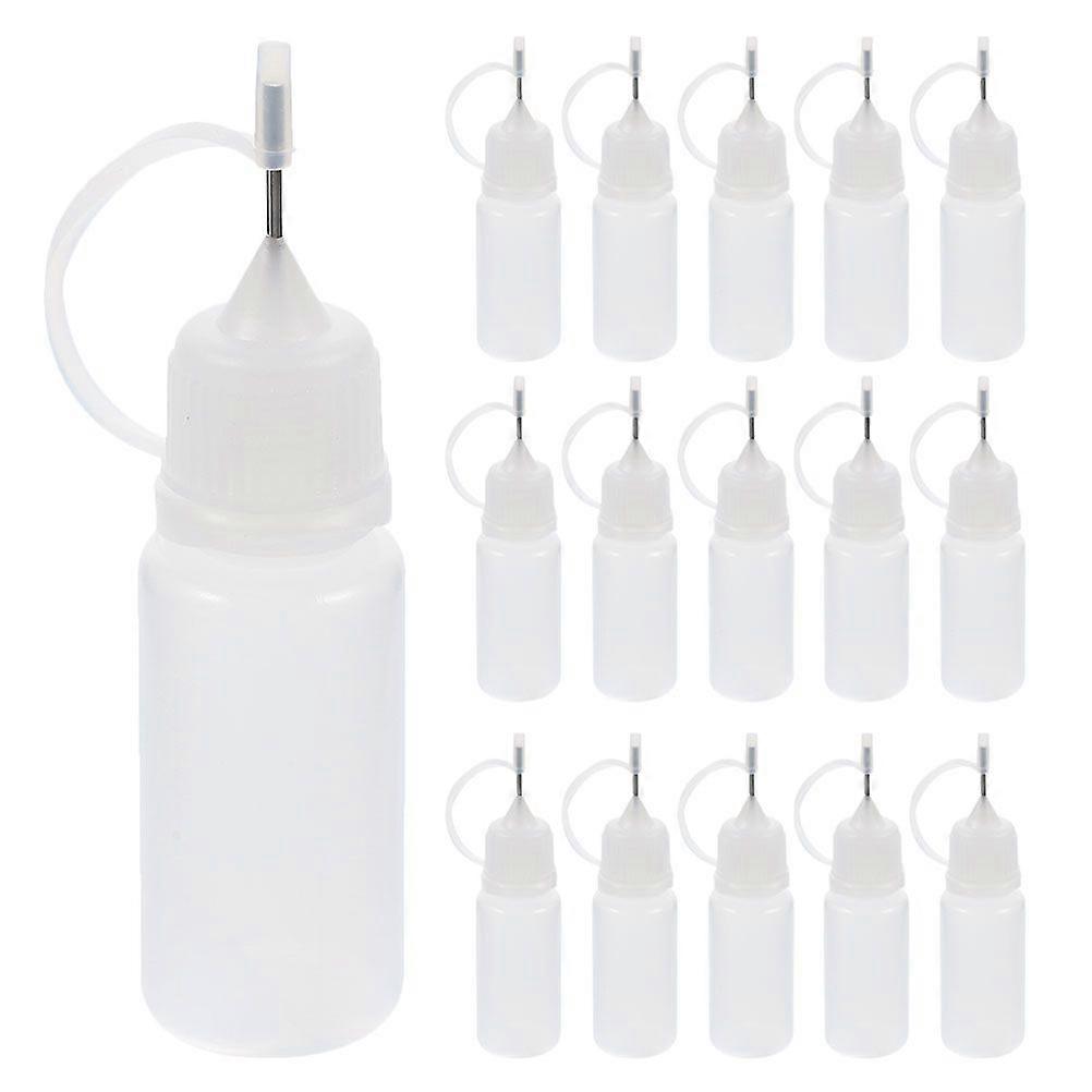 16pcs Precision Tip Applicator Bottles for Crafts Needle Tip Squeeze Bottles Glue Empty Refillable Bottles with Fine Tips