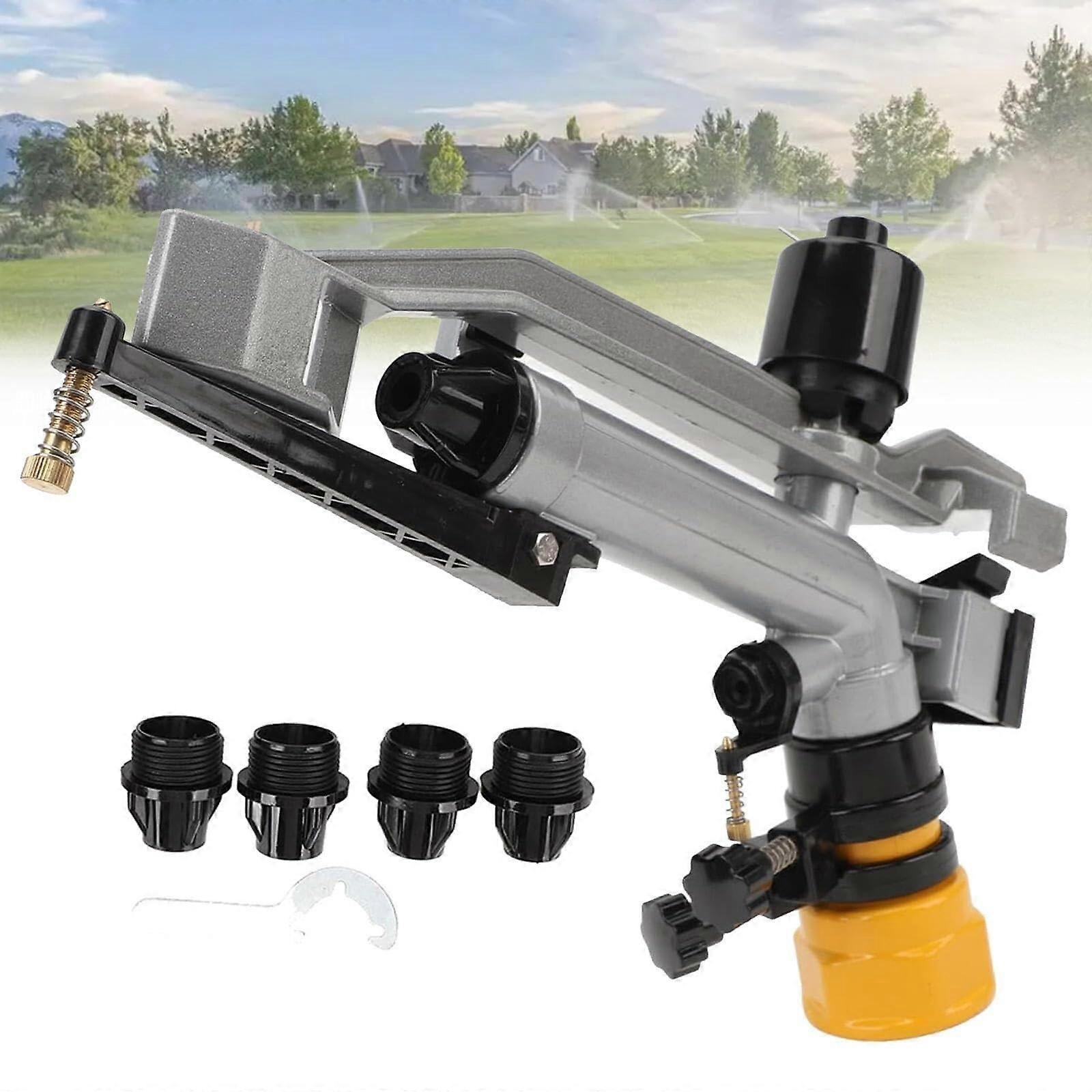 Impact Sprinkler, 360° Adjustable Irrigation Tool for Garden, Farm