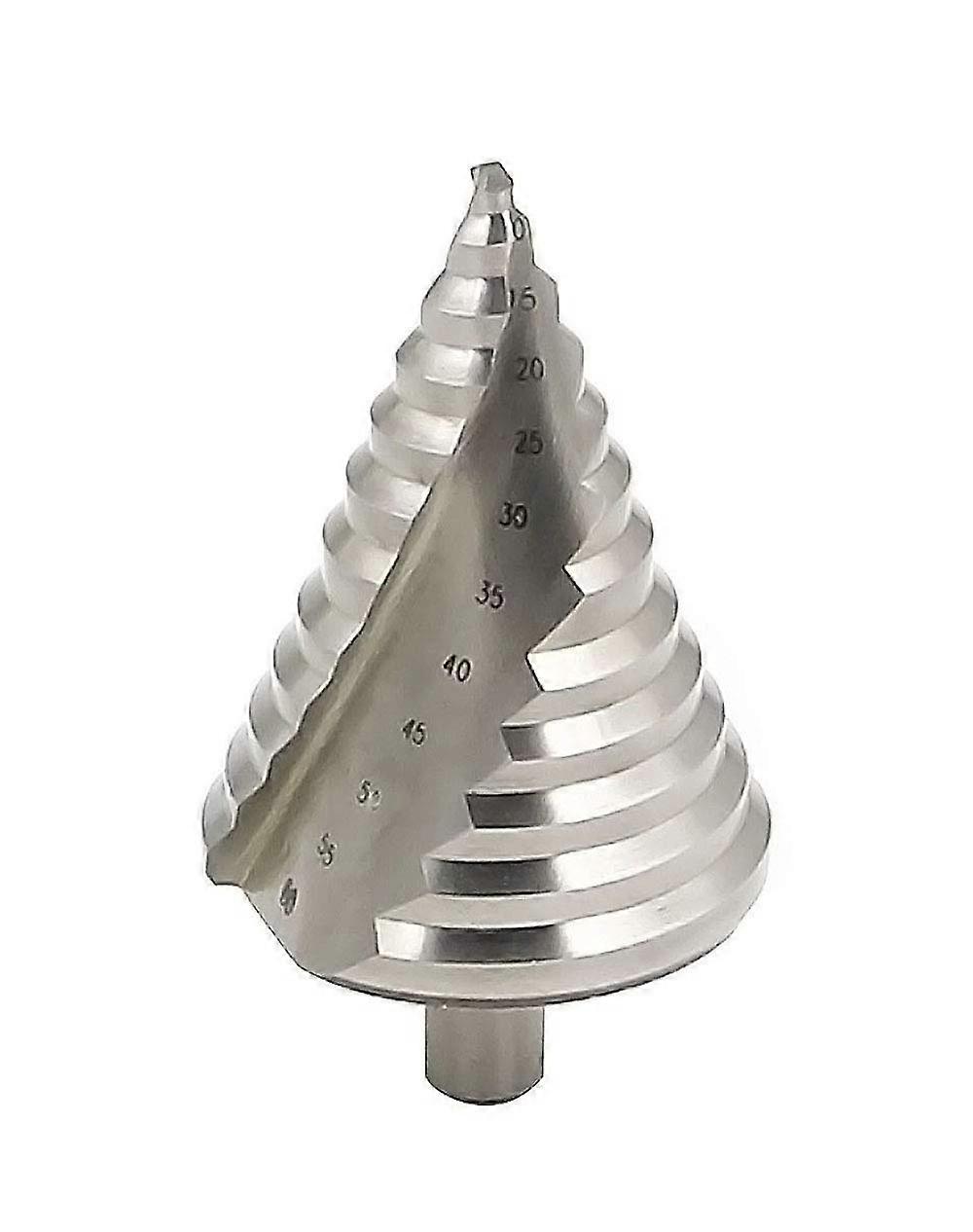 Forstner Step Drill 6-60 mm Spiral Flute 12 Levels HSS Cobalt Cone Tool for Hole Cutting Wood, Metal, and PVC