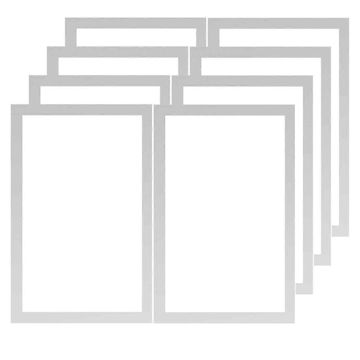 Magnetic Frames, Self-Adhesive Magnetic Frames with Border, Foldable Magnetic Frames for Refrigerators, Walls, Windows