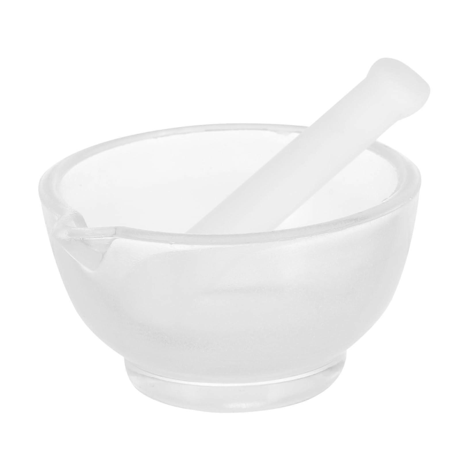 Practical Glass Mortar Pestle Laboratory Equipment Mortar Set for Kitchen