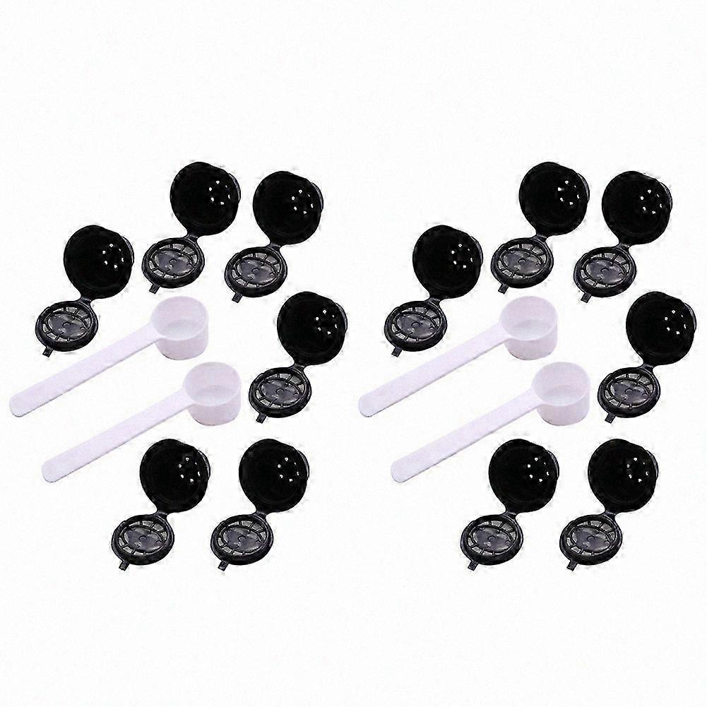 12 Pcs Refillable Reusable Espresso Capsule for Coffee Machine Reusable Capsule Refill Empty Capsul