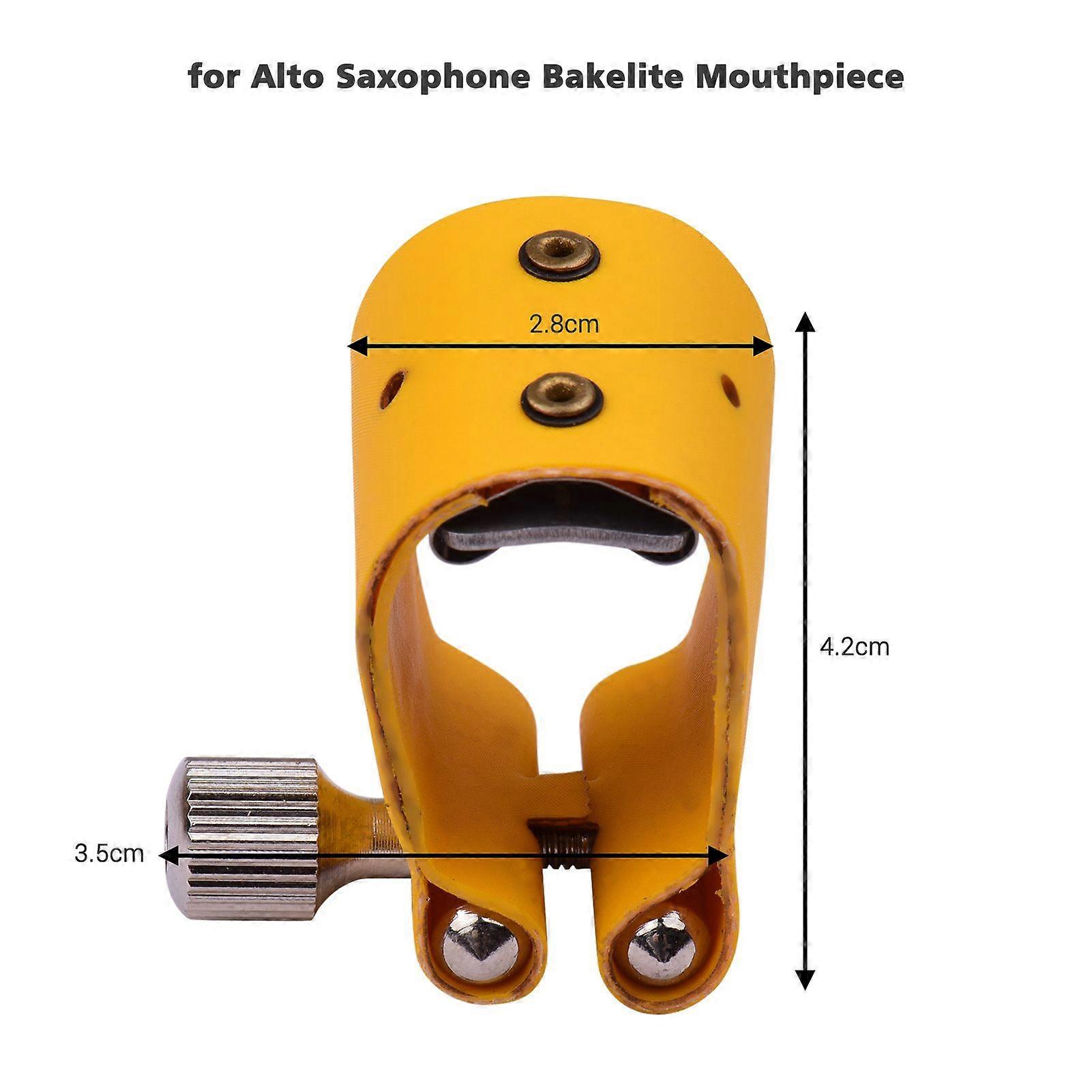 Saxophone Ligature Compact Durable Sax Ligature for Alto Saxophone Bakelite Mouthpiece