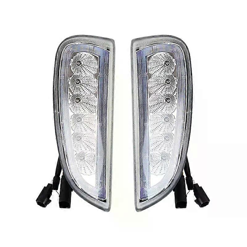 Apply 1 Pair Car Front Bumper LED DRL Daytime Running Light Fog Light With Turn Signal Lamp 2PCS For Porsche Cayenne 957 2007-2010