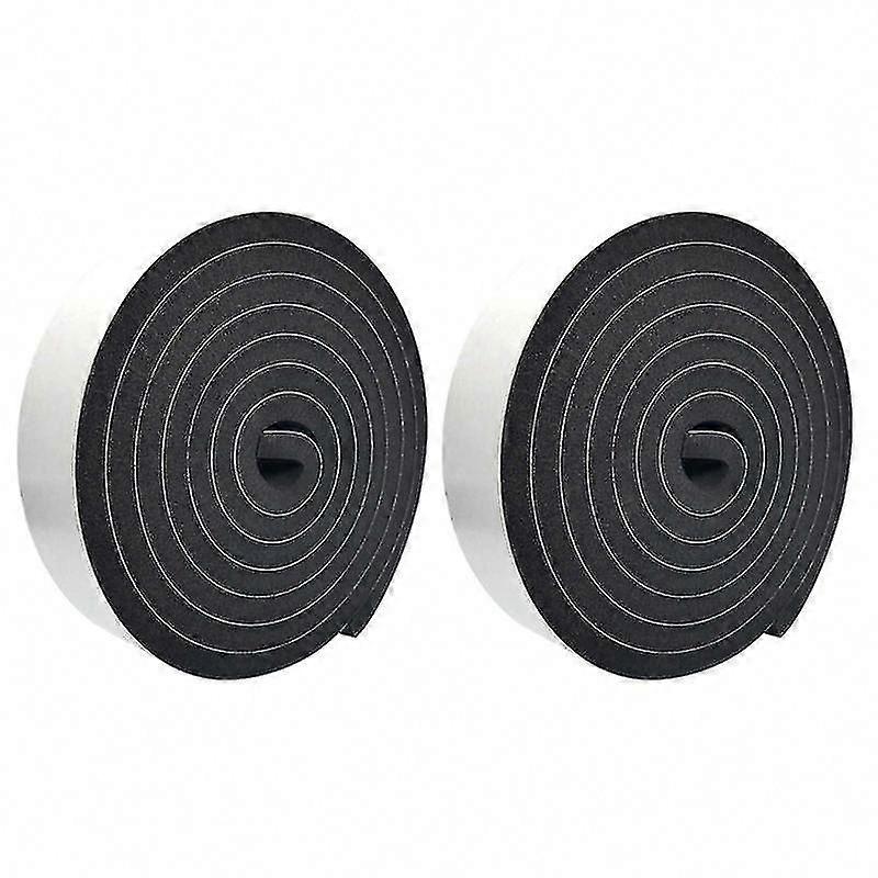 2 Rolls Door Insulation Weather Strip for Draft and Noise Reduction
