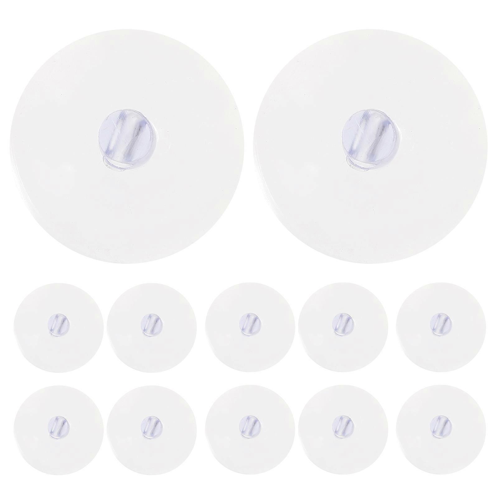 Transparent Suction Cup for Glass Window Hanging Bathroom Fixtures Pvc Material Function 80Pcs