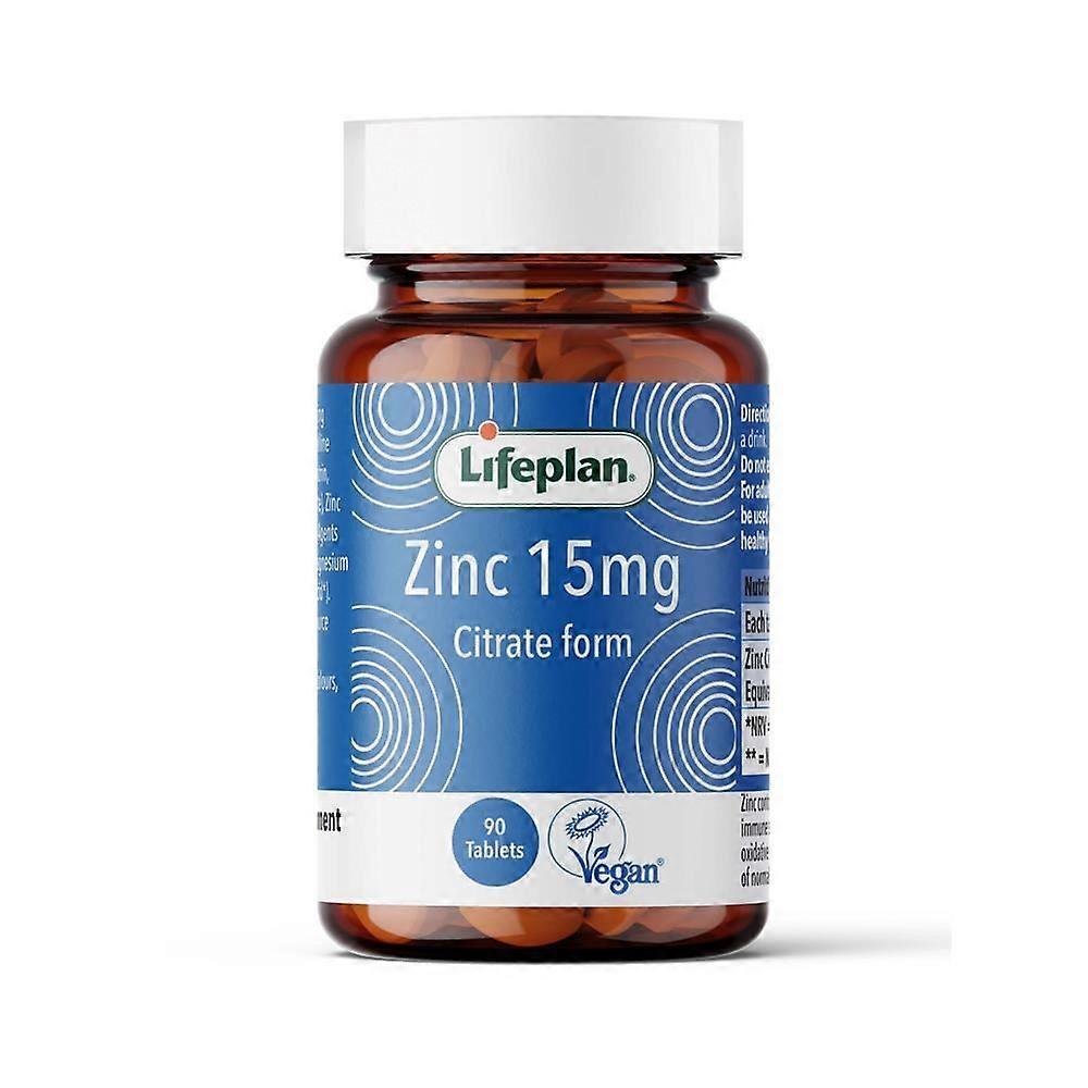 Lifeplan Zinc Citrate 90 Tablets - 3 Pack