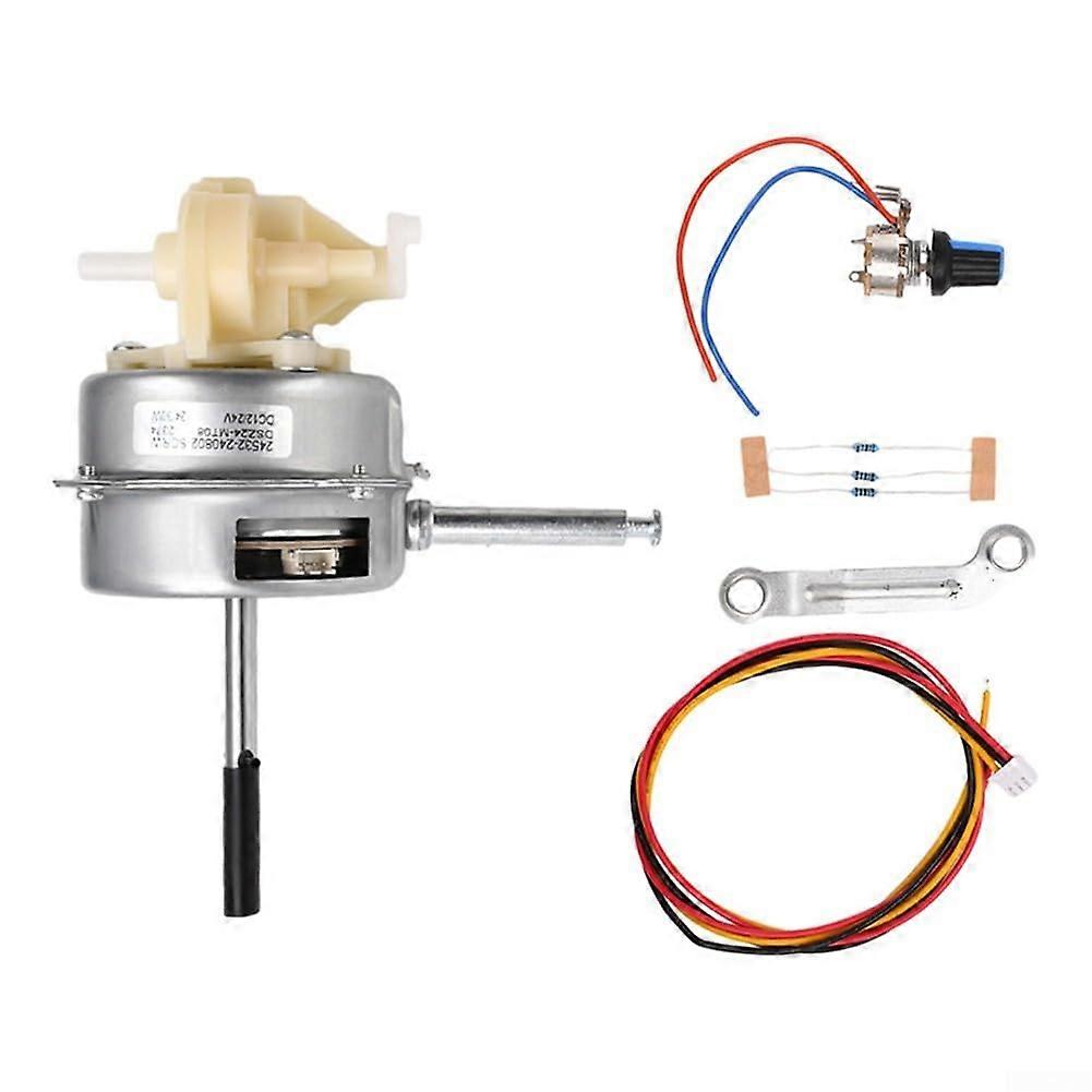 Brushless Motor DC 9-28V for Table, Floor, and Wall Fans with Stepless Multi-Speed Regulation and Compatibility Features