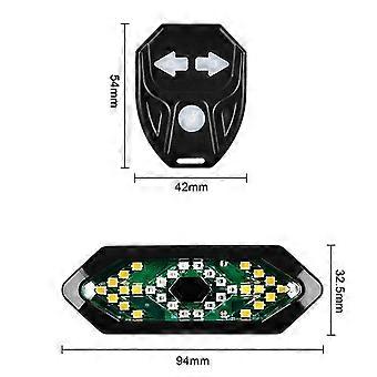 Smart Bike Blinker USB Wiederaufladbares Fahrrad Rücklicht Rücklicht Drahtlose Fernbedienung LED Warnleuchte mit Hupe für Mountainbike