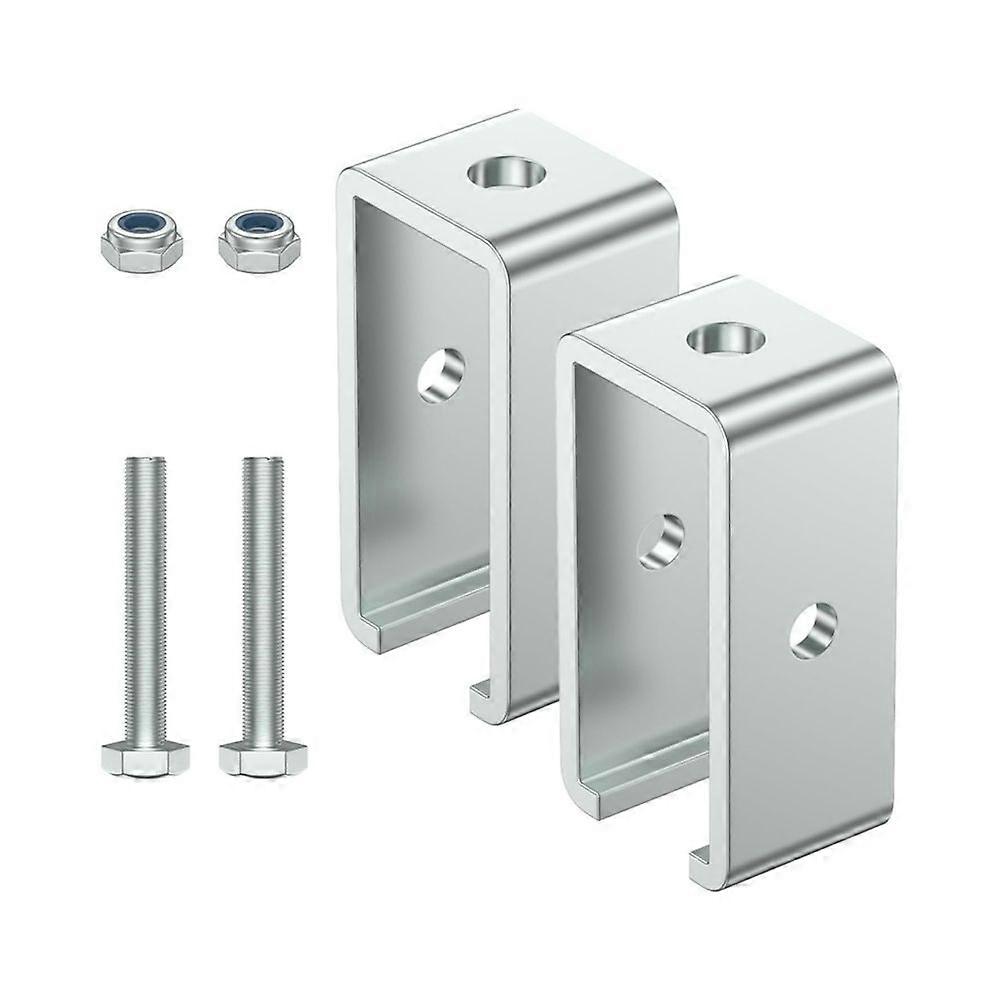 2pcs Channel Trolley Track Hanger Bracket for Channel Trolley Track