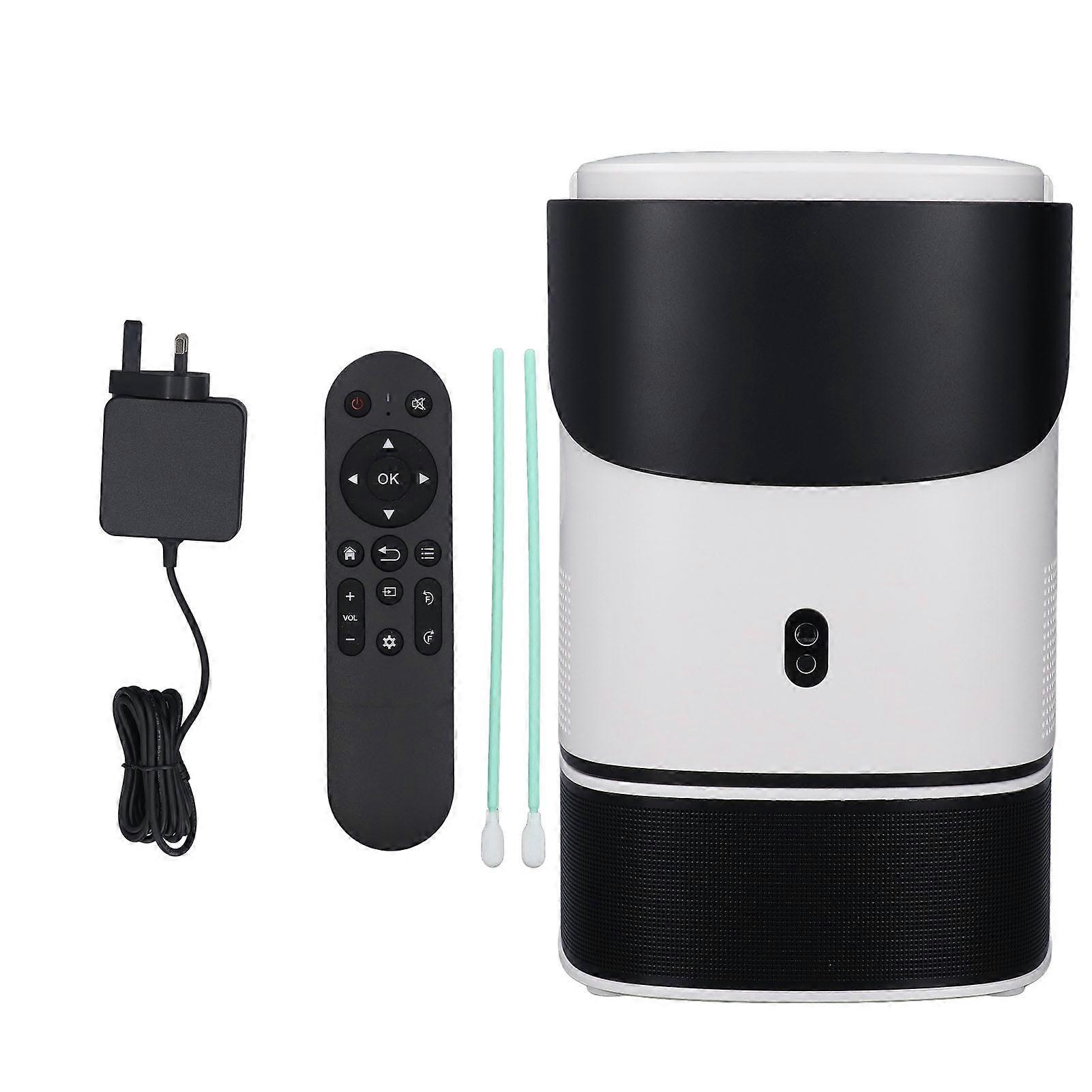 4K 1080P Projector with Infrared Remote and Adjustable Stand for Android 11 UK Plug