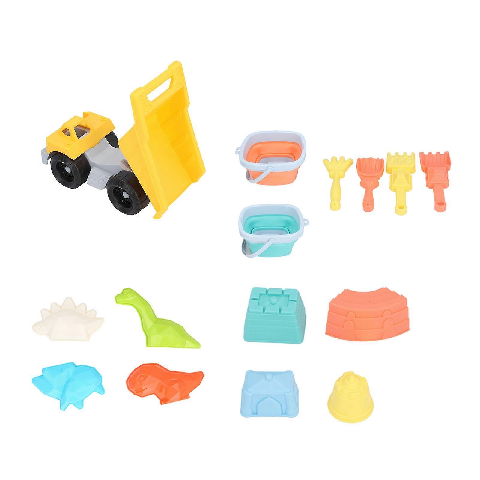 Silicone Foldable Beach Bucket Set with Shovel for Kids, PP Material