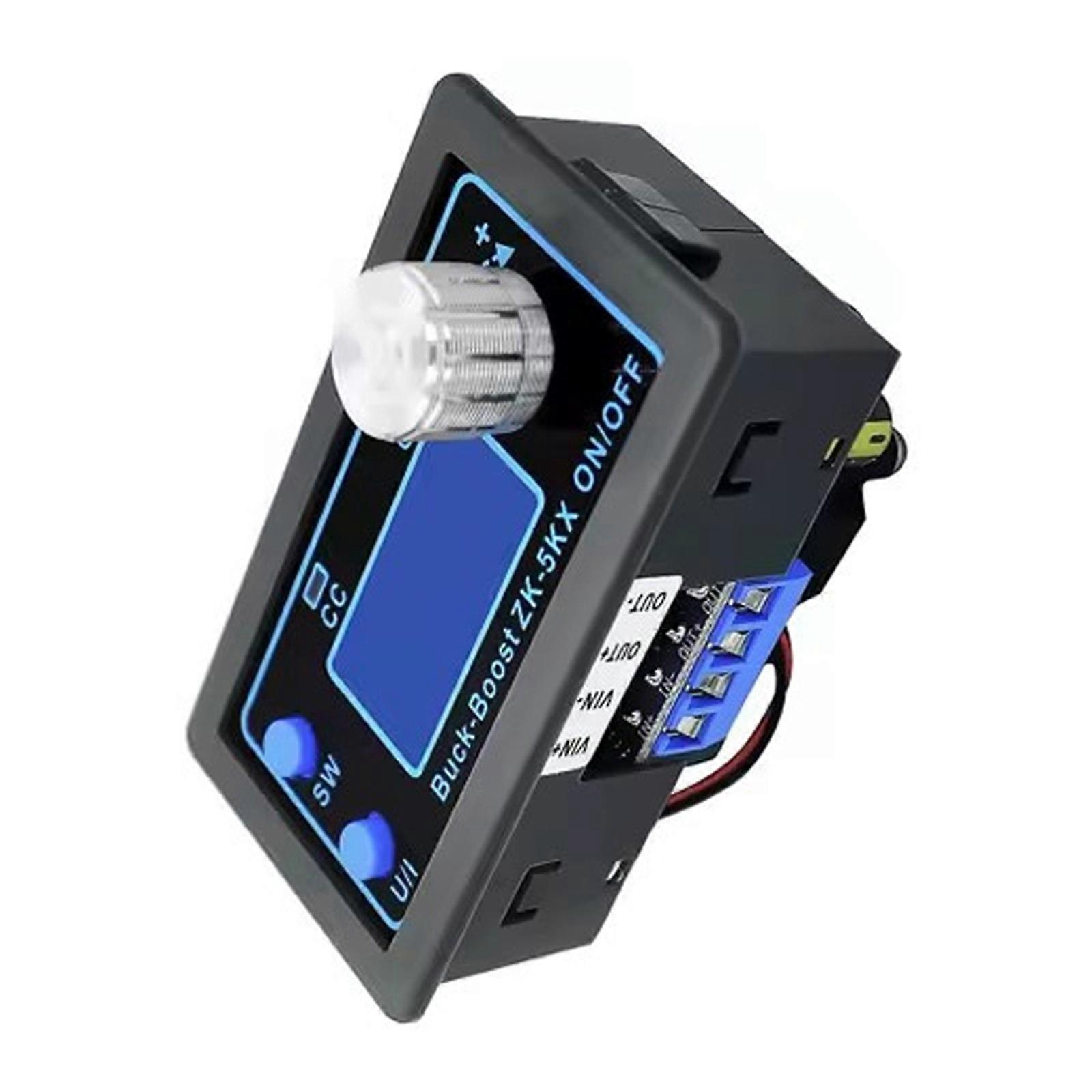 Programmable Steps up Down Power Module Bucking Boost Converters 5A Adjustable Power Supply Module With Cooling Fan Multicolor