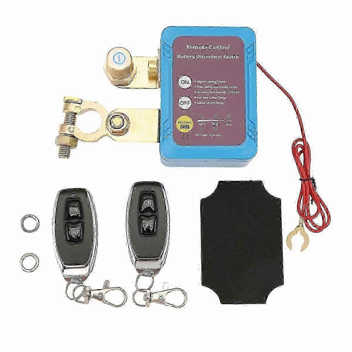 12V 240A Remote Battery Disconnect with Automatic Power Off Function