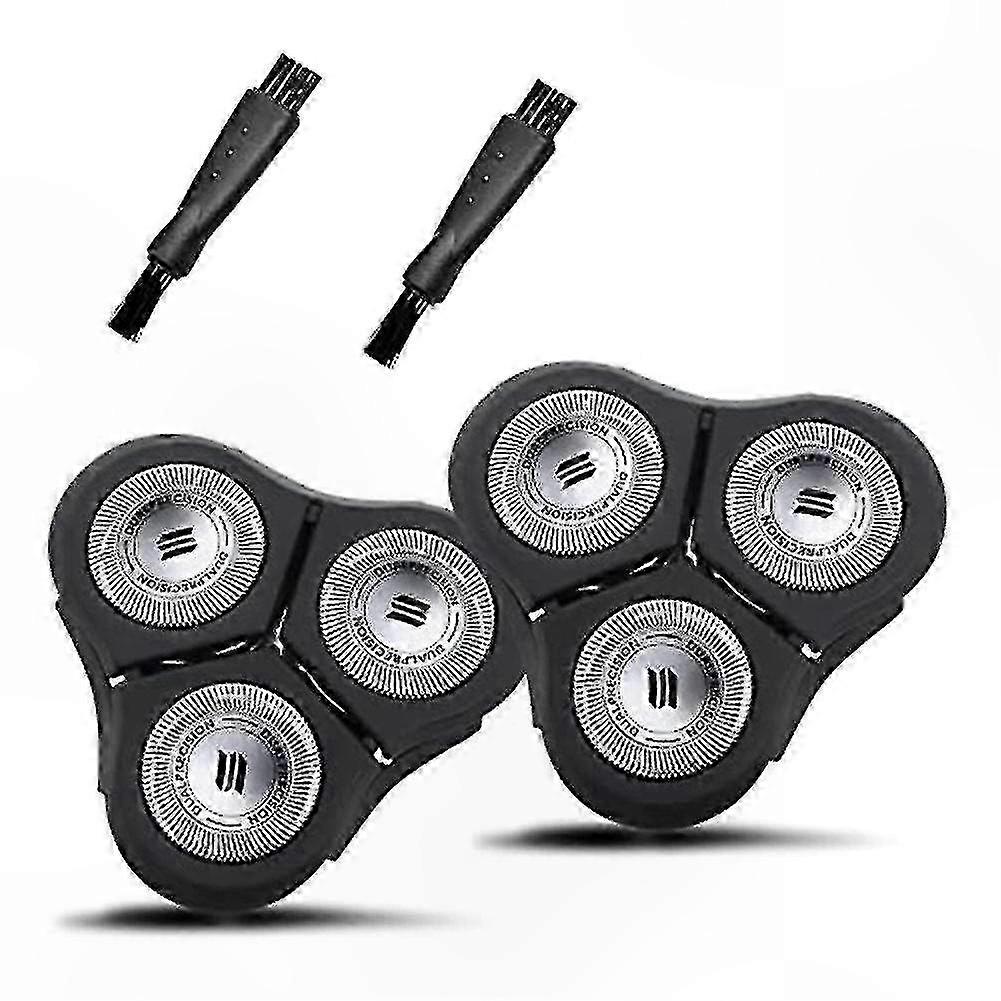 Replacement Heads for 2D Rotary Shavers, 2 Pack Universal Fit