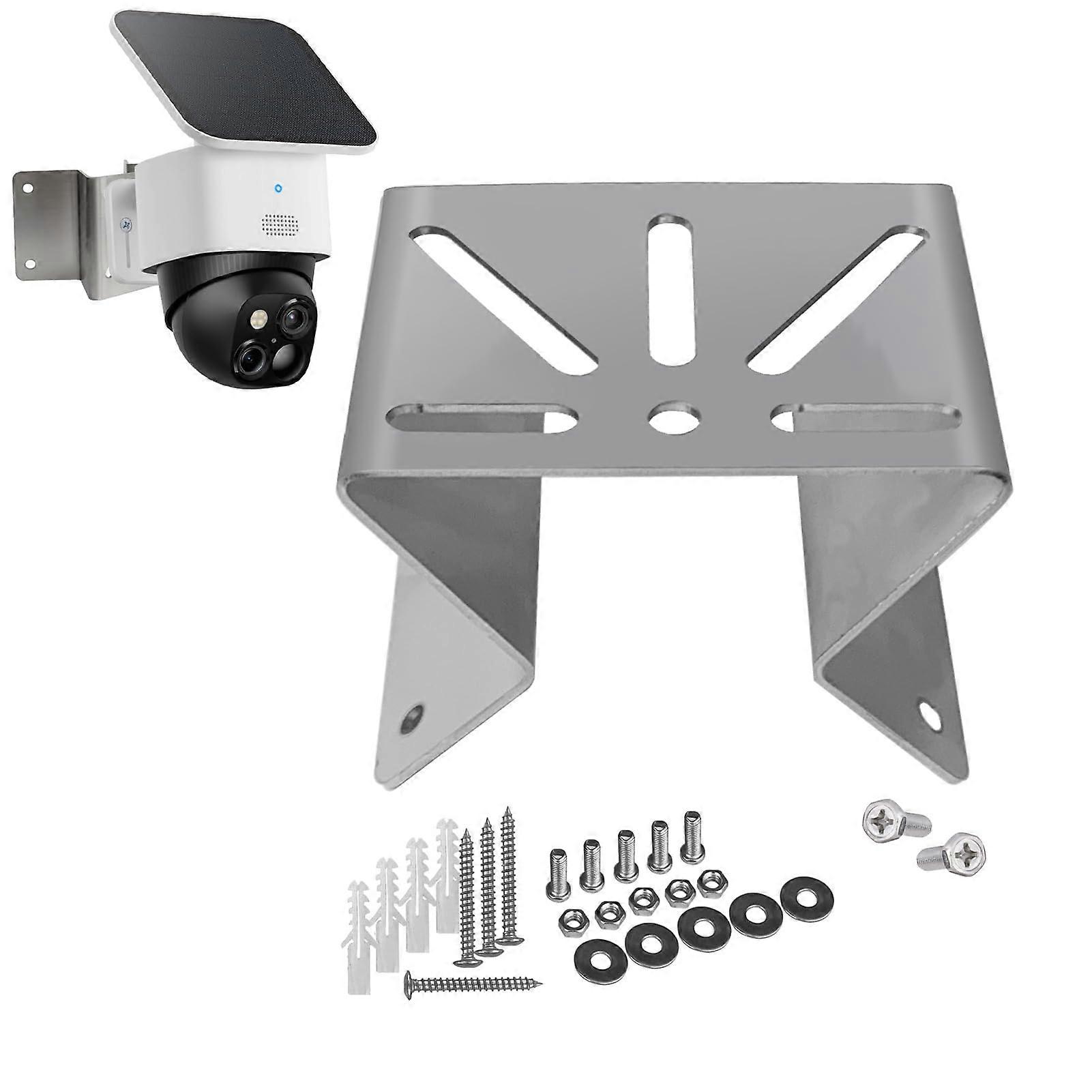 Stainless Steel Security Camera Corner Mount with 270° View, Weatherproof PTZ Wall Bracket