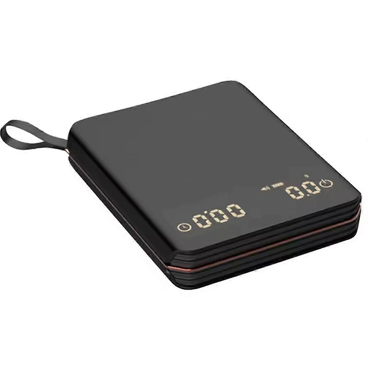 Portable Digital Coffee Scale Rechargeable High-Precision Kitchen Scale with Timer 2kg/0.1g Accuracy Coffee Accessories