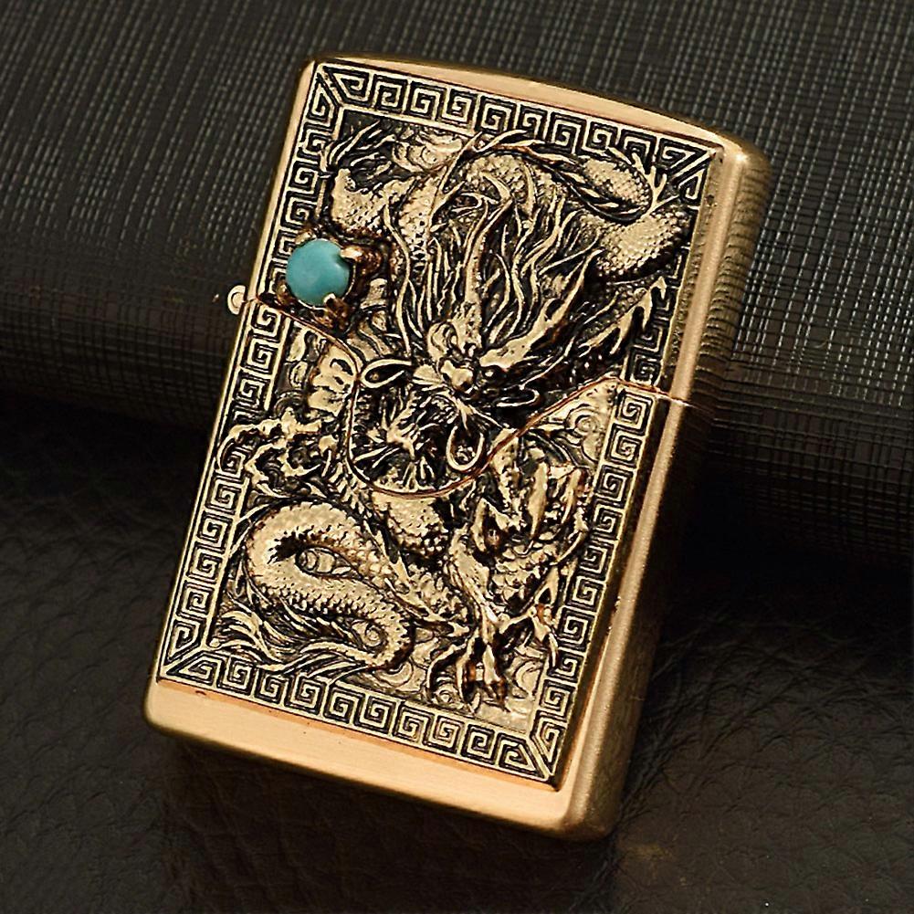 Birthday Holiday Retro Kerosenes Lighter Exquisite Craftsmanship Unique Design Business Negotiations