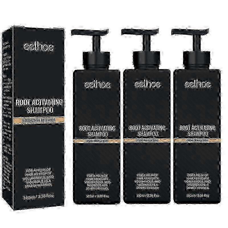 3pcs Spartan Root Activator Shampooing, Spartan Hair Loss Shampoo, shampooing Root Activator Tw
