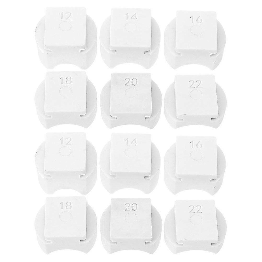 2025 12pcs Practical Ring Bender Dies Ring Bending Tools for Jewelry Making Plastic Ring Bender Accessories Small Replacement Dies for Ring Bender