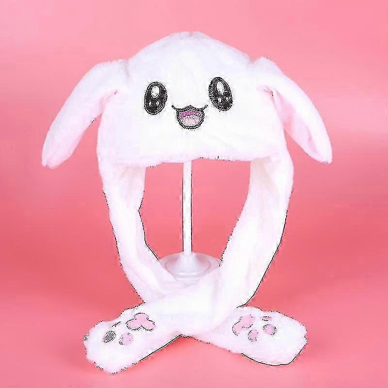 2025 Plush Rabbit Ear Hat for Girls - Soft & Moveable