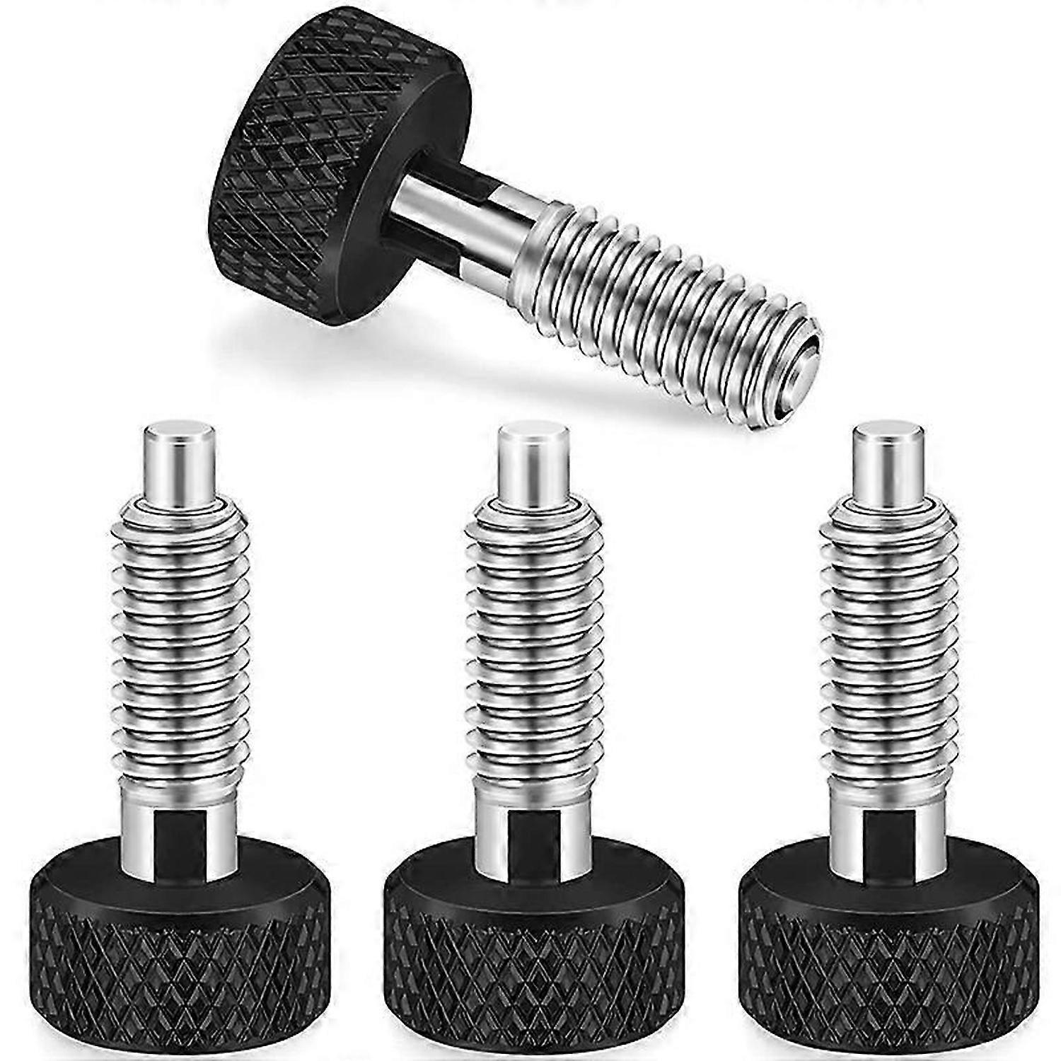 Hand Retractable Spring Plunger with Lock M6 for Rolling Toolbox,4PCS