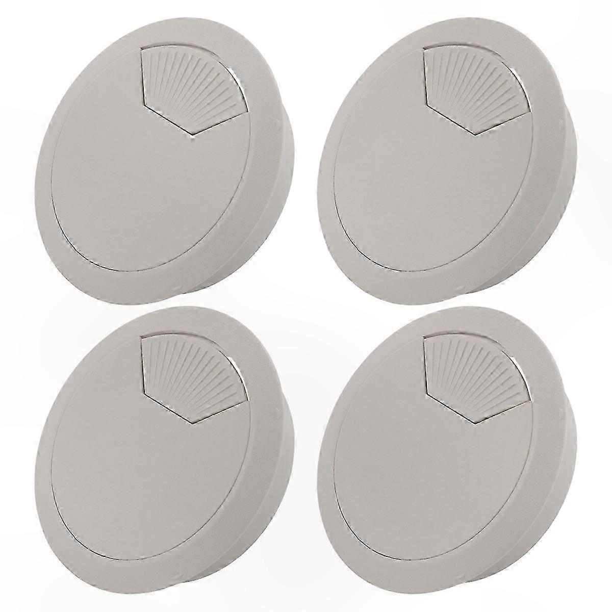 4 Pack 53mm Plastic Grommets for Desk Cable Management Holes