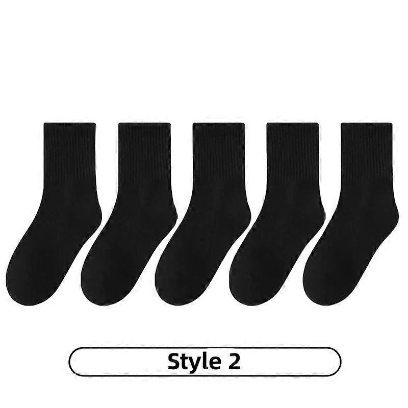Kids Cotton Sport Socks – 5 Pairs (ages 3–13) (5 Colours Available)