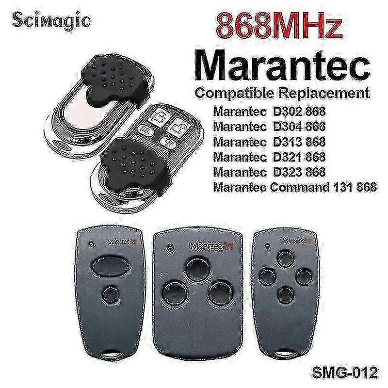 Marantec Garage Door Opener with 4 Channel Remote Control 868MHz and 433MHz Frequencies Compatible with Models 302 D304 and D313