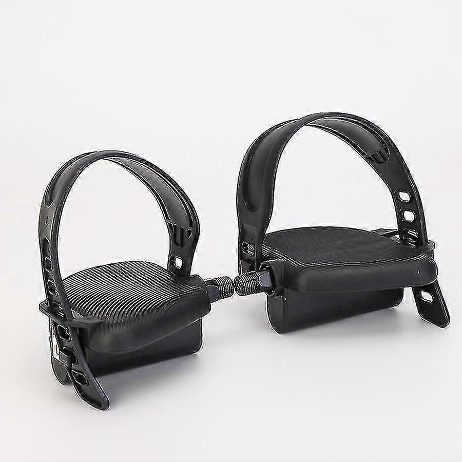 Exercise Bike Pedals With Non-slip Straps 1 Pair 1/2 Inch